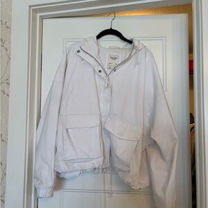 Abercrombie & Fitch White Utility Jacket